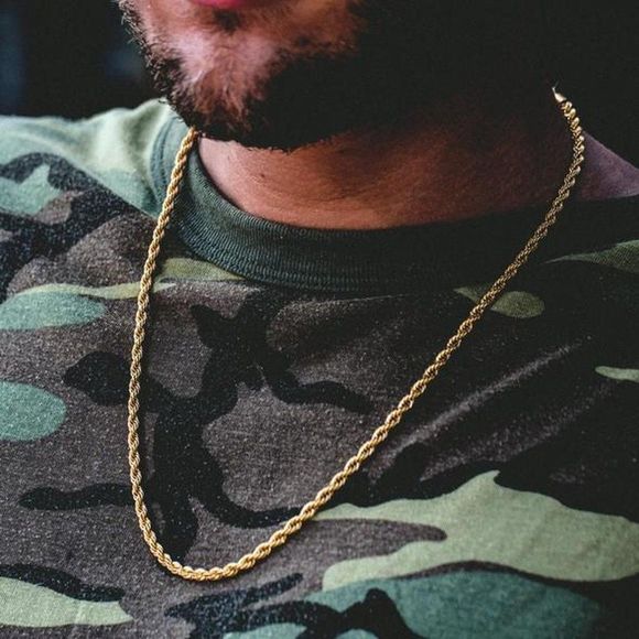 18K GOLD ROPE CHAIN! NEW! HIGH QUALITY